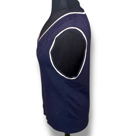LADY HAGEN Women’s Golf Sweater Vest - XXL Navy / White - Picture 4 of 14